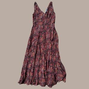 POLO Ralph Lauren Floral Print SILK Chiffon Maxi 4